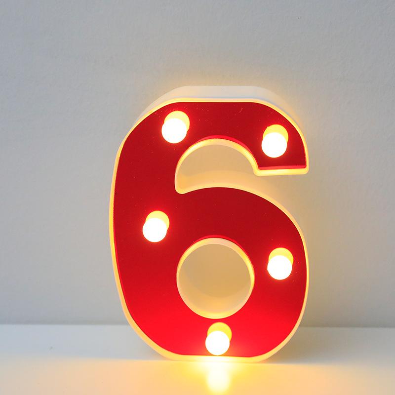 Red LED Letter Light for Parties and Proposals