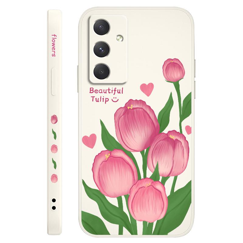 

Чехол-тюльпан кораллового цвета для Samsung Galaxy A55 A35 A25 A15 A05 A05S A54 A34 A24 A14 A04 A04S A04E 4G 5G Samsung A15 5G(4G) белый