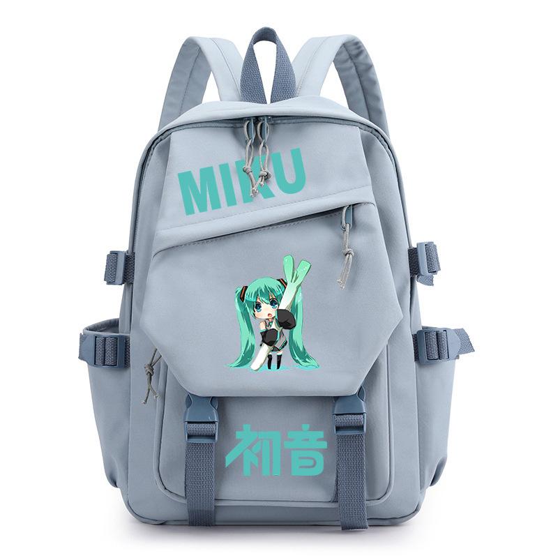 Hatsune Future Versatile Backpack Junior High School Girls Reduce Burden School Bag High School Students Casual Backpack
