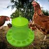 2kg Automatic Poultry Feeder Feed Bucket Farm Animal Barrel Chicken Feeder Waterer For Chick Livestock Peacocks Turkey Bird