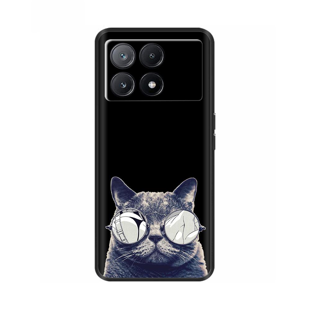 Phone Case For Poco X6 Pro Coque Cover For Poco X6 Neo Pocox6 Pro 5G Soft Black Silicone Bumper Shockproof Case Protection Shell