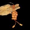 Peach & Jujube Wood Zodiac 3D Keychain: High-End Guardian Amulet Jewelry.
