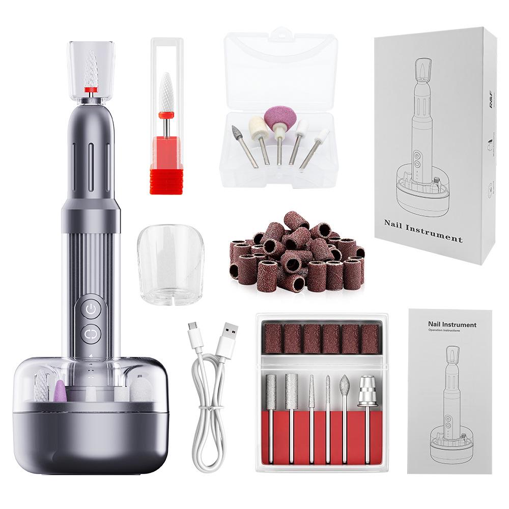 Professional Electric Nail Grinder for Gel Polish Removal: Portable Nail File & Buffer Machine