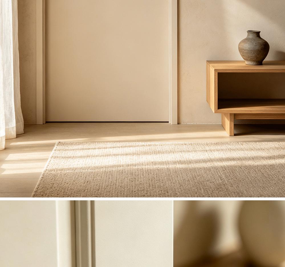 Bureau White Travertine Magnetic Silent Door Handle for Modern Luxury Bedrooms
