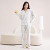 Fenteng Women's 100% Cotton Striped Long Sleeve Pajama Set
