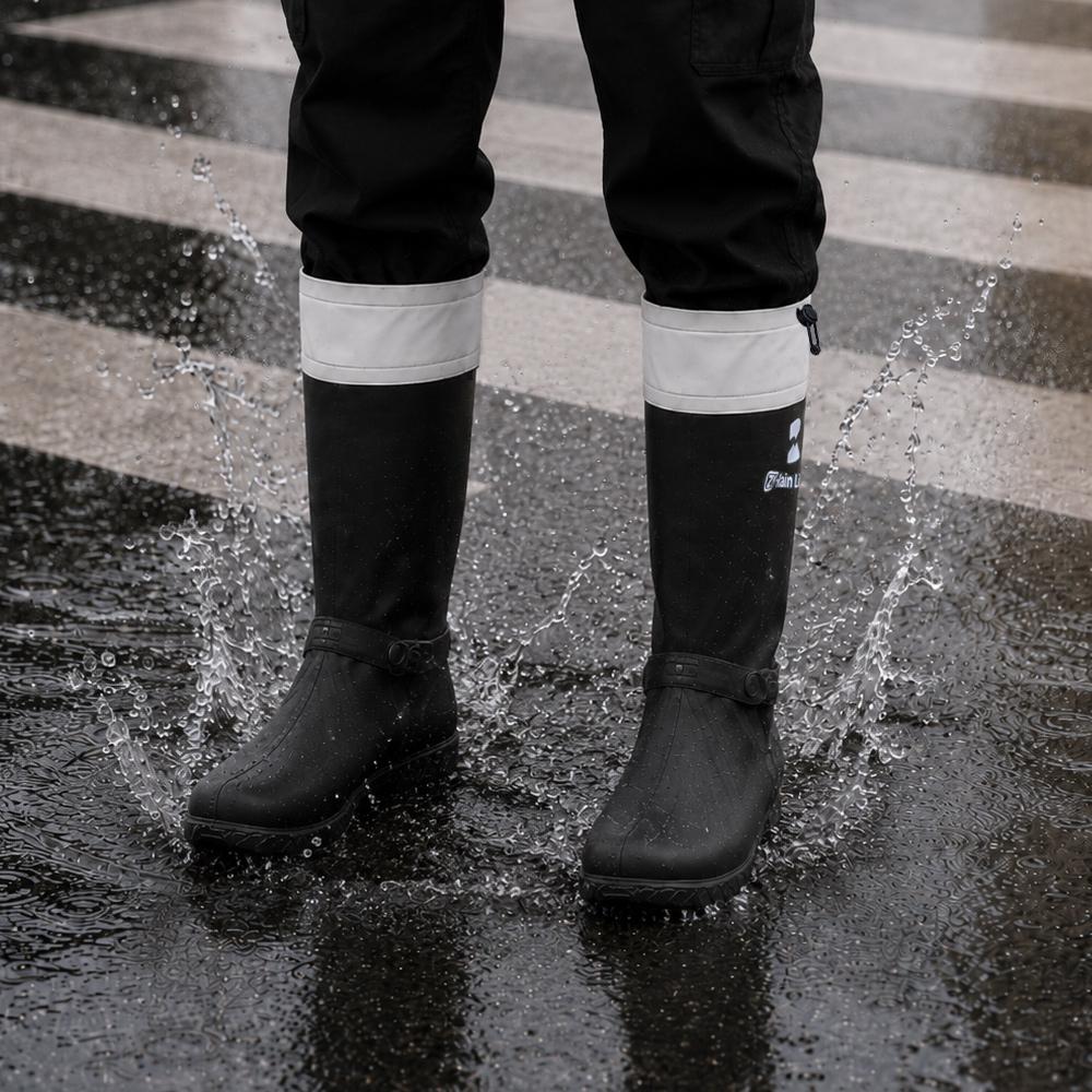 Krovan Rain Shoe Waterproof Cover Shoe Cover Men'S
