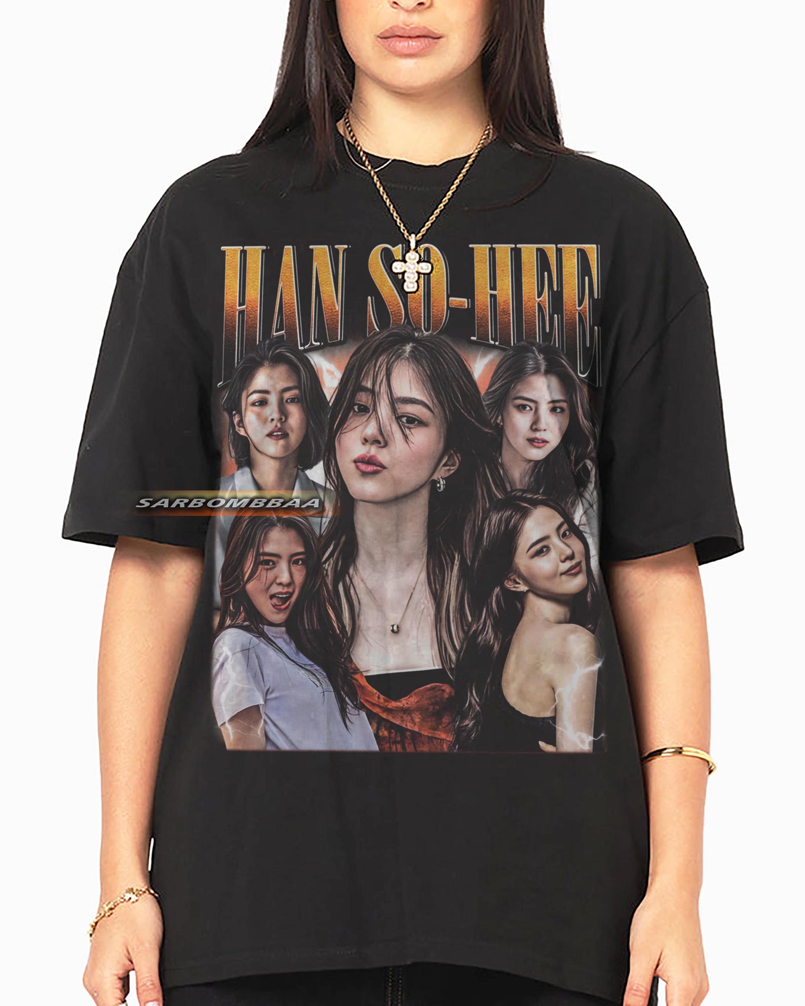 Han So Hee Graphic T-Shirt, Unisex Y2K Streetwear L