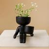 Nordic Simple Bean Flower Pot Mini Personality Succulent Flower Pot PlantFigure Ceramic Vase Home Decoration Garden Decoration