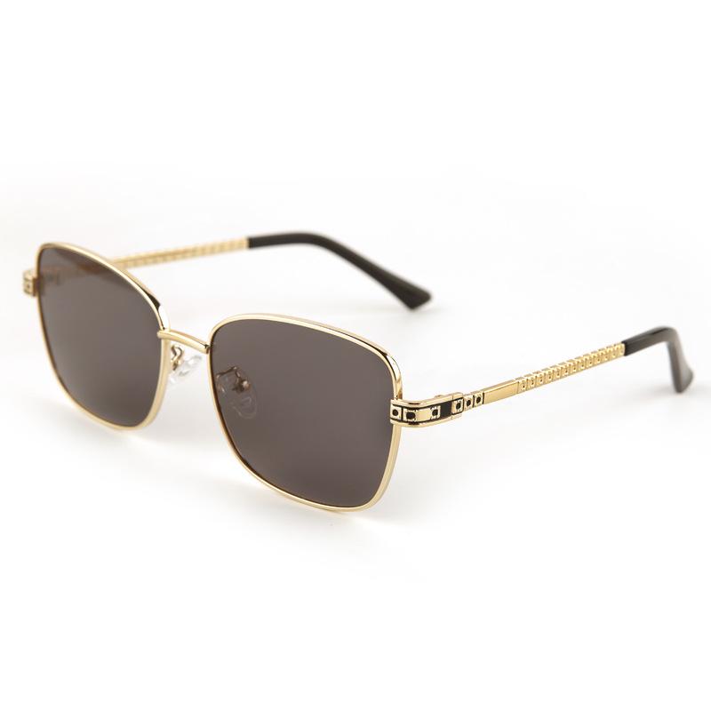 Fashion trend European beautiful women's metal sunglasses high sense street shot sunscreen anti-ultraviolet sunglasses men