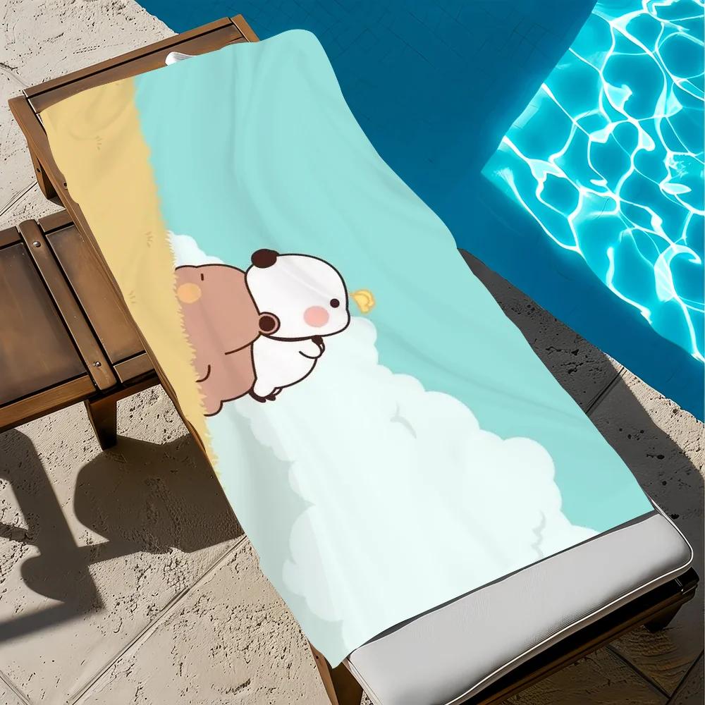 DUDU BUBU Kawaii Towel  Pool Beach Towel Portable Quick Fast Dry Sand Outdoor Travel Swim Blanket Thin  Mat Bath Towel