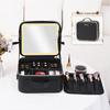 Portable LED Makeup Organizer with Mirror