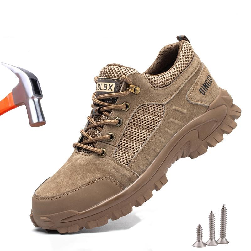 Work Safety Boots Men Winter Steel Toe Shoes Anti-smashing Anti-piercing Industrial Protective Work Safety Shoes