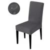 Waterproof Elastic Chair Cover Dining Room Solid Color Chair Slipcover Spandex Removable Chair Seat Cover for Kitchen Wedding