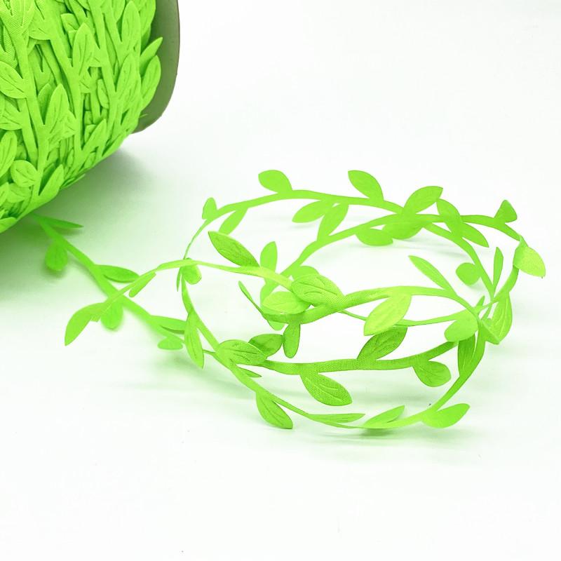 10M Silk Leaf-Shaped Handmake Artificial Green Leaves Hanging Vines Wedding Decoration DIY Wreath Gift Scrapbooking Craft