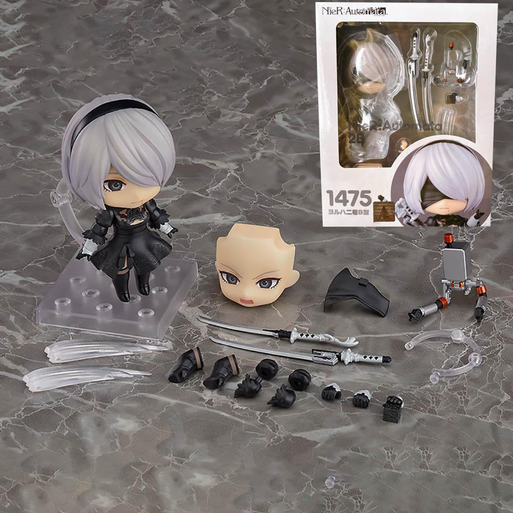 

#1475 НиР:Automata 2B Аниме Фигурка YoRHa No.2 Тип B Фигурка NieR Automata 2B Фигурка Коллекция Модель Куклы Игрушки 10 см