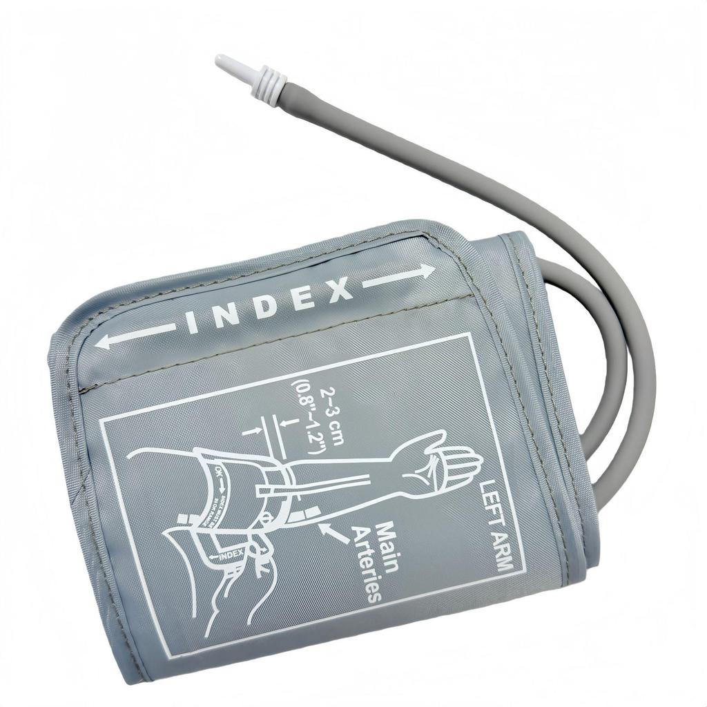 Upper Arm Blood Pressure Monitor Cuff with Extended Sleeve & Connector