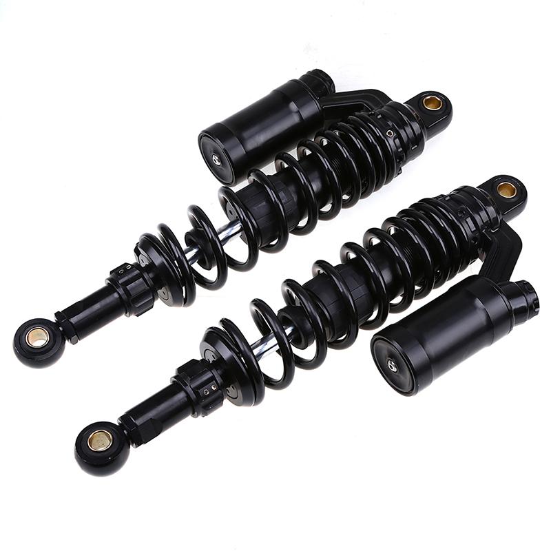 1pair 350mm Round Hole Motorcycle Rear Suspension Shock Absorber Spring Adjustable Shock Absorbers Universal Fit for Most Motorcycles