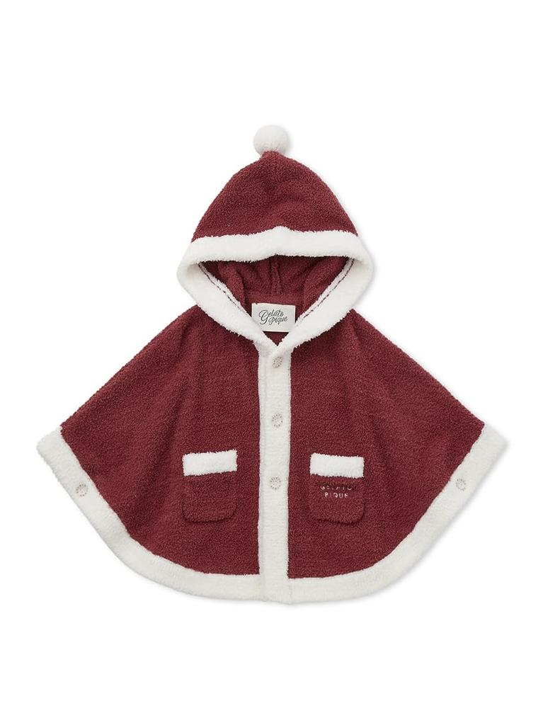 Gelato Pique Holiday Baby Baby Moco Red Poncho, PBNT245439,
