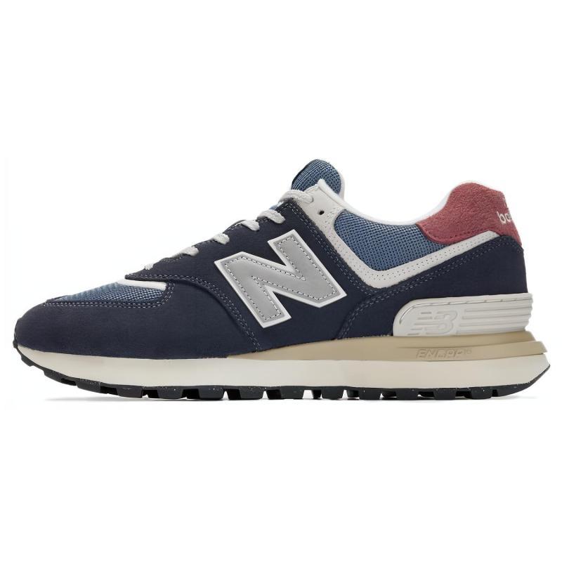 New Balance 574 Legacy Navy Grey Pink Sneakers U574LGFN