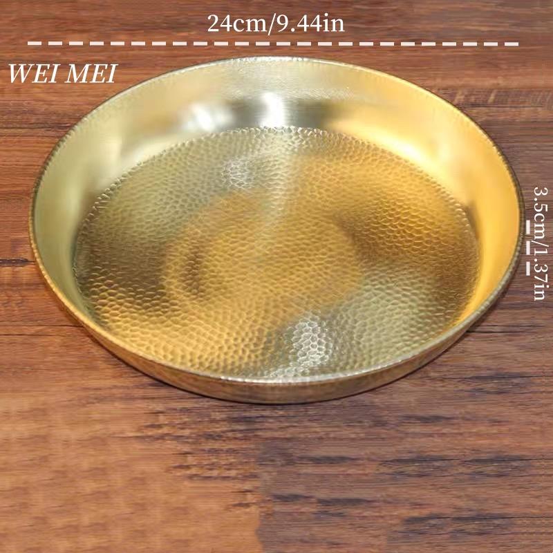 Vintage Copper Fruit Plate,Handcrafted Hammer