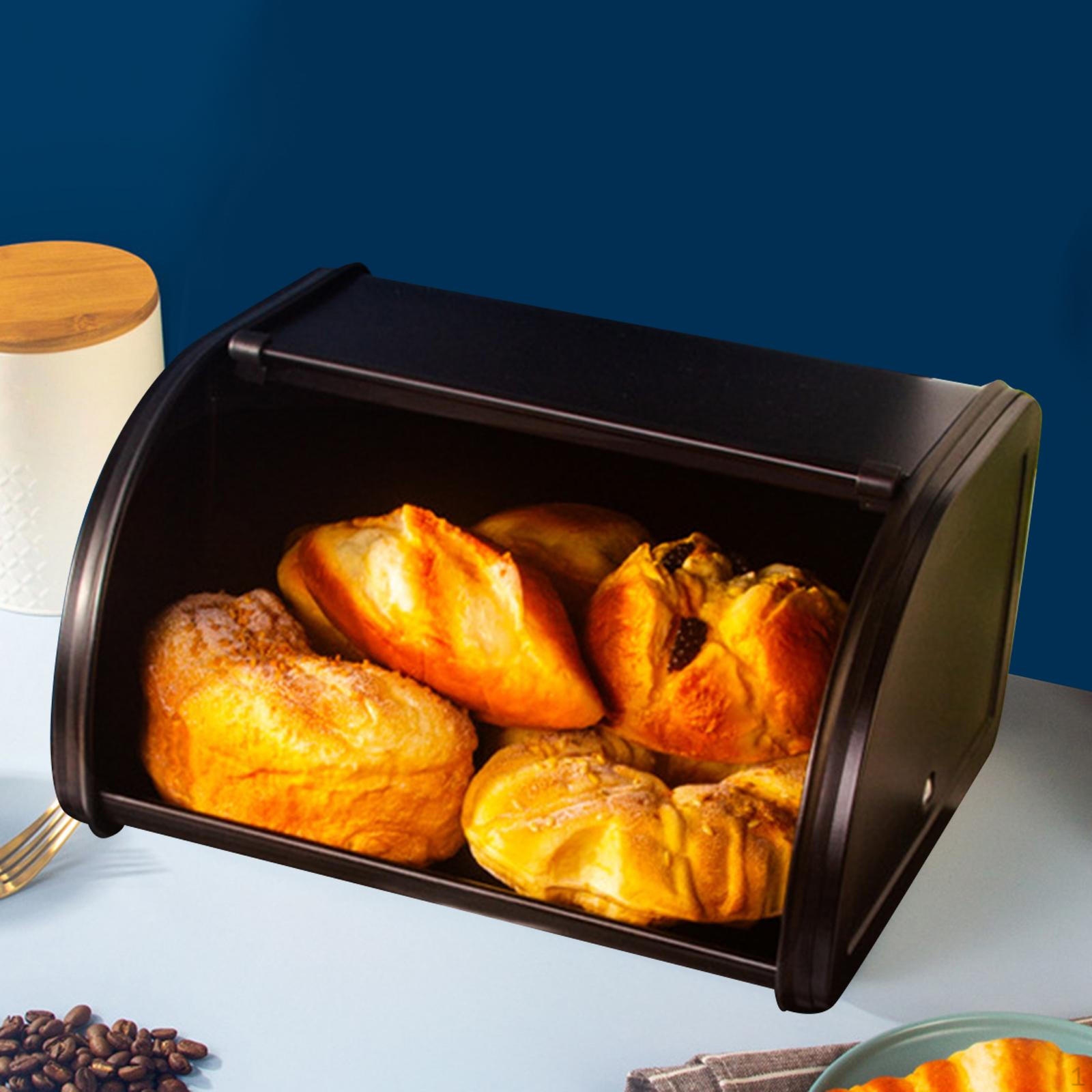 Хлебница Герметичный Контейнер Украшение Металлические Органайзеры для Десертной Лавки Гардероба Black S