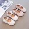 Autumn 2026 Girls' Korean Style Princess Flats - Versatile, Soft Sole Leather Shoes