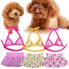 Summer Pet Bikini Set for Small Dogs - Comfortable Clear Printing Dog Bikini with Fastener Tape Ins Themed Design XS-L Sizes