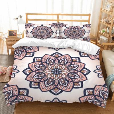Bettbezug Kissenbezug Zwei Drei Teile Set Geometrische Formen Serie 3D Digitaldruck Polyester