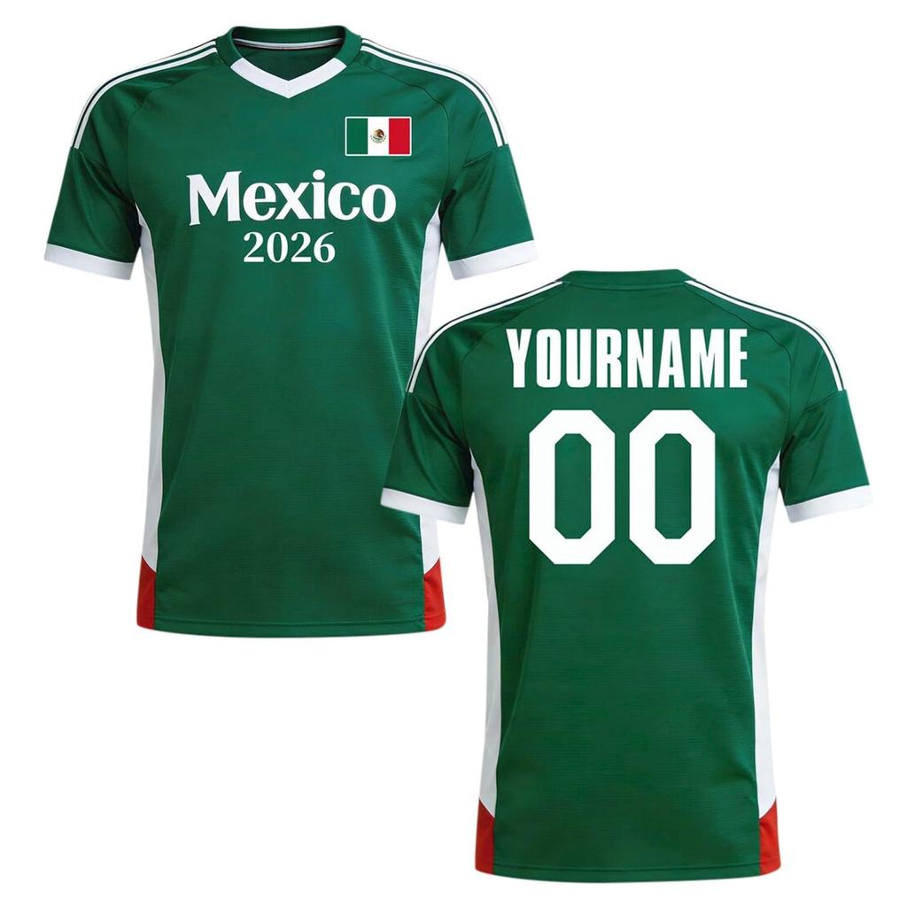Custom Soccer Jersey 2026 Personalized Team Shirt Breathable Short Sleeve Athletic Uniform for Men and Youth
