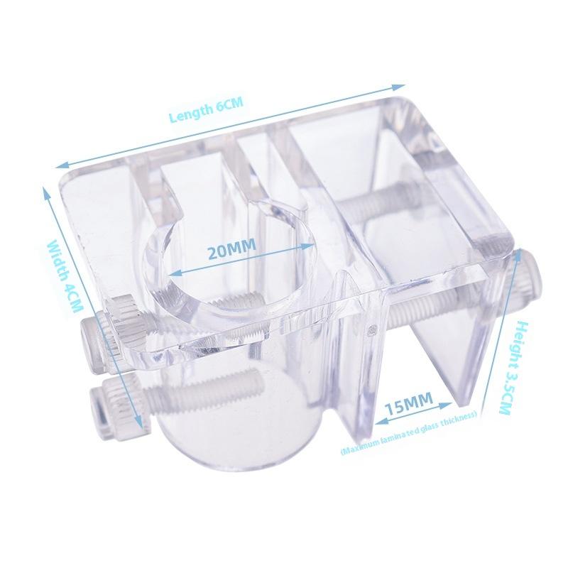 Fish Tank Acrylic Water Pipe Clamps Tool Storage Rack Inflow Outflow Filtration Holder Fixed Clamps Fix Feeder Fixing Seat