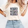 Matriarch Lightning Bolt T-Shirt and Kids Tshirt, Unisex Relaxed Fit, Printed Apparel, Garment Dyed Comfort Colors Unisex