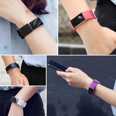 Watch Band Replacement Smart Bracelet Soft Round Hole Silicone Wrist Strap for Fitbit