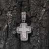 Gold-Plated Cross Necklace with Rhinestones and Micro-Set Zircon Pendant - Hip Hop Clavicle Chain for an Elegant European and American Style