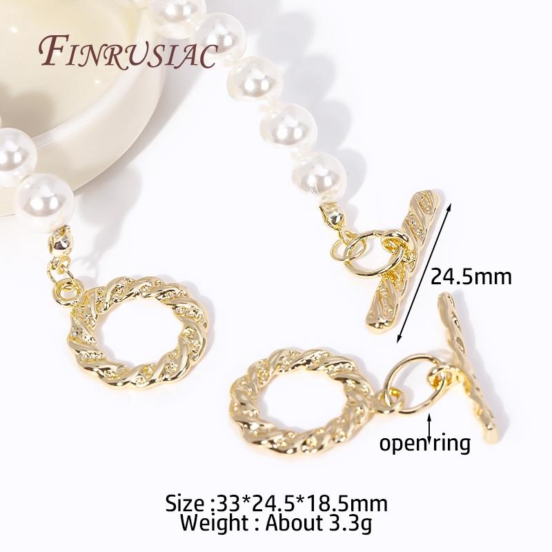 Multi Styles High Quality Brass Toggle Clasps 18K Gold Plated Bracelet Connect Clasps DIY Jewelry Making Supplies OT Clasps
