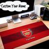Benutzerdefinierter Name Mauspads Arsenal Fußballclub Wappen Mauspads Schreibtischunterlage, Rutschfeste Gummiunterseite für Computer Notebook Gaming Mauspads Geburtstagsgeschenk