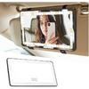 LED Car Sun Visor Vanity Mirror, Dimmable Rechargeable Vehicle Touch Screen Cosmetic Mirror With 3 Light Modes & 60LEDs, Auto Interior Rear View