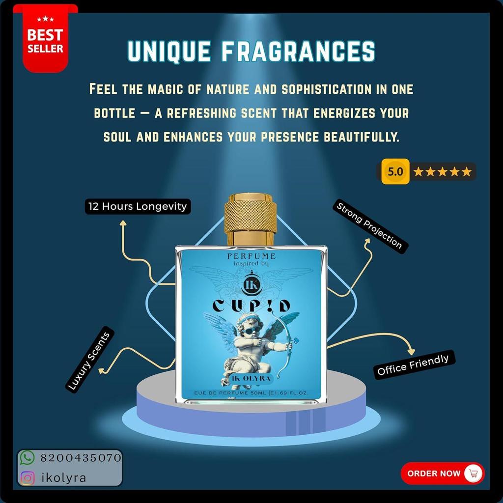 Cupid Fragrances for Men & Women 50ml Perfume – Long Lasting Premium Scent with Unique Fragrance