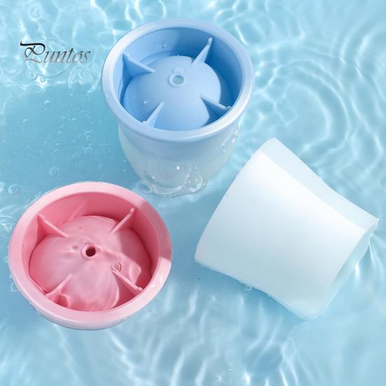 6Pcs Ice Tray Silicone Sphere Ice Mold Maker Food Grade Easy Release Ice Cube Mold with Lids Stackable Spherical Ice Makers