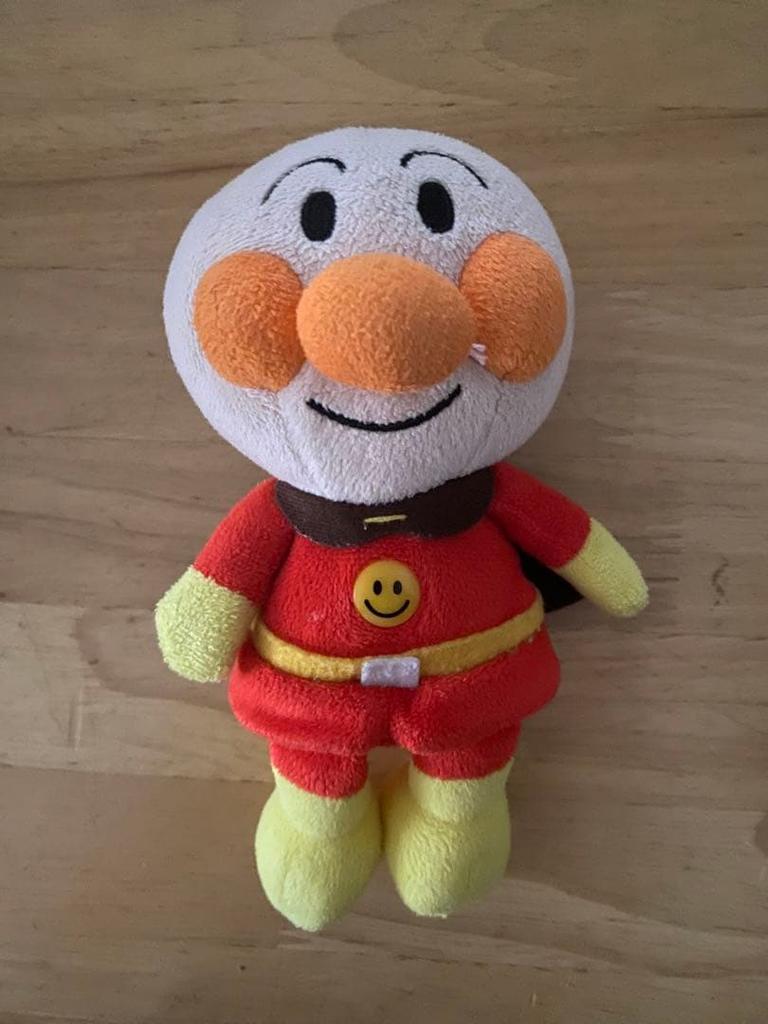 [USED] Anpanman Teddy Bear Plush Toy & Rakuten Panda