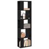 Bookshelf Black Oak Effect 45 x 23.5 x 162.5 cm