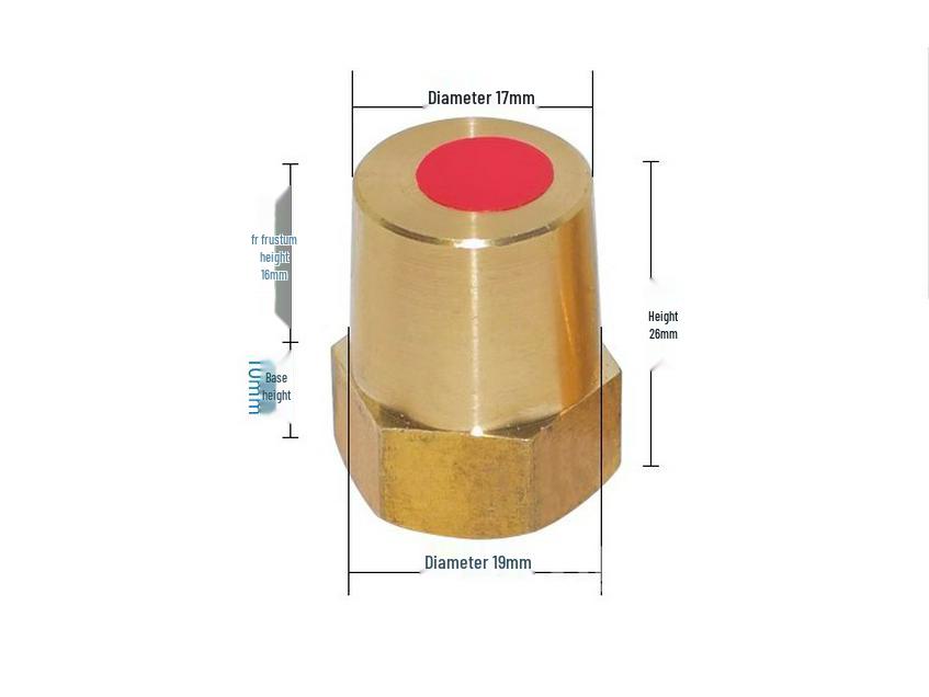 Brass Internal Thread Battery Terminal Connector for Car Battery Modifications (M6/M8/M10)