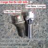 4/5pcs Car Wheel Tyre Nut Stud Lug Bolt Screw Longer for Dacia Duster HS Logan Sandero B90 2008-2014 8200473313 8200610460 Parts