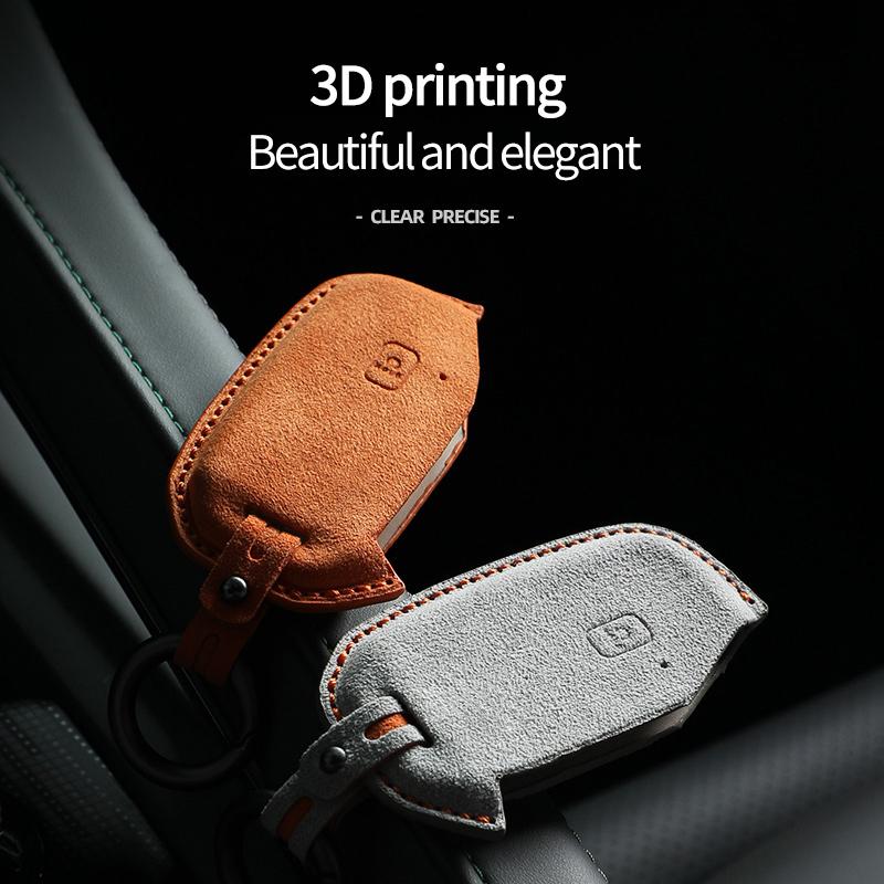 Car Key Case Cover Shell For Kia Seltos Sportage Sorento Cerato Kx5 Niro Forte K3 K5 Telluride Suede Protector Accessories