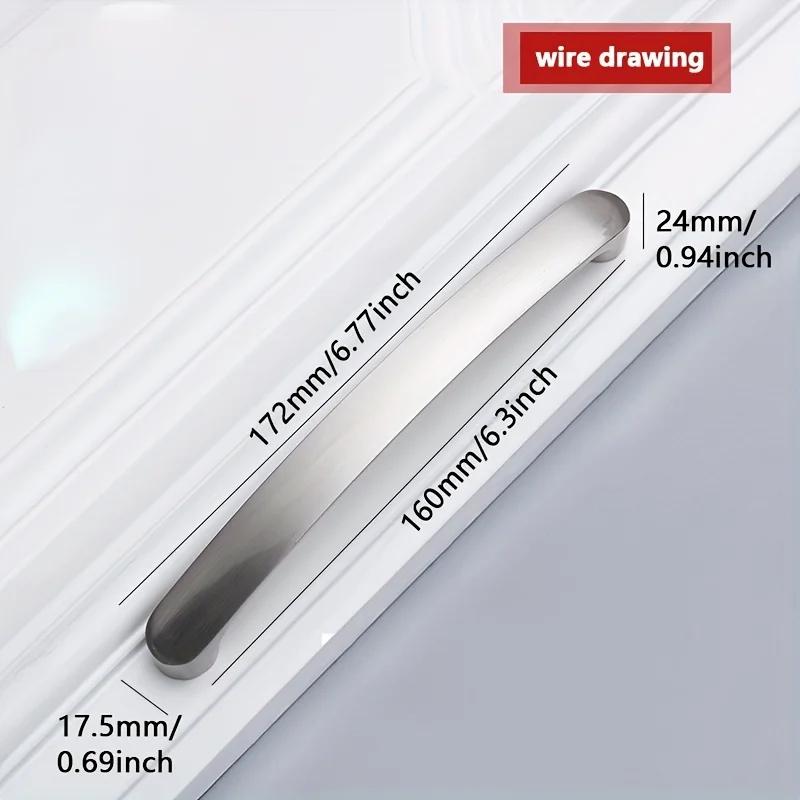 Cabinet Handles Knobs Aluminum Alloy Door Kitchen Knobs Brushed Cabinet Pulls Drawer Modern Furniture Handle Hardware