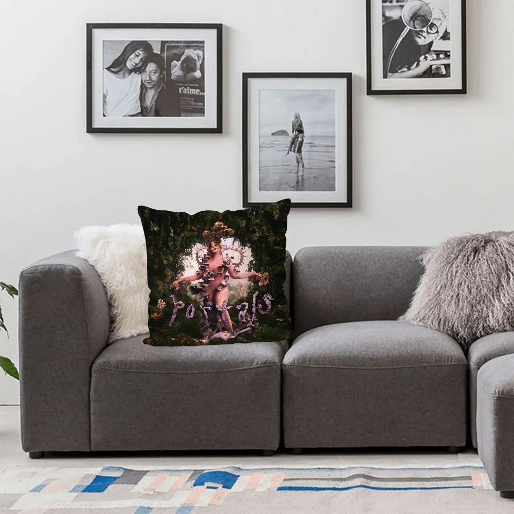 1 PZ Federa Cuscino Album Melanie Martinez Gioco Caldo Decorazione Divano Casa Stampa Double-sided Peluche Corto Carino Copricuscino