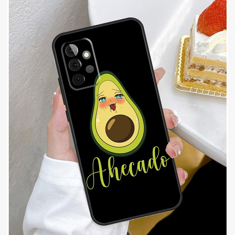 

Funny Cartoon Avocado Case For Samsung Galaxy A55 A35 A15 A14 A34 A54 A73 A53 A33 A23 A13 A12 A32 A52 A51 Cover Samsung A50