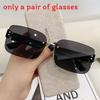 Fashion Square Frame Sunglasses Female Uv385 Protection Polarizedfree Tidal Look