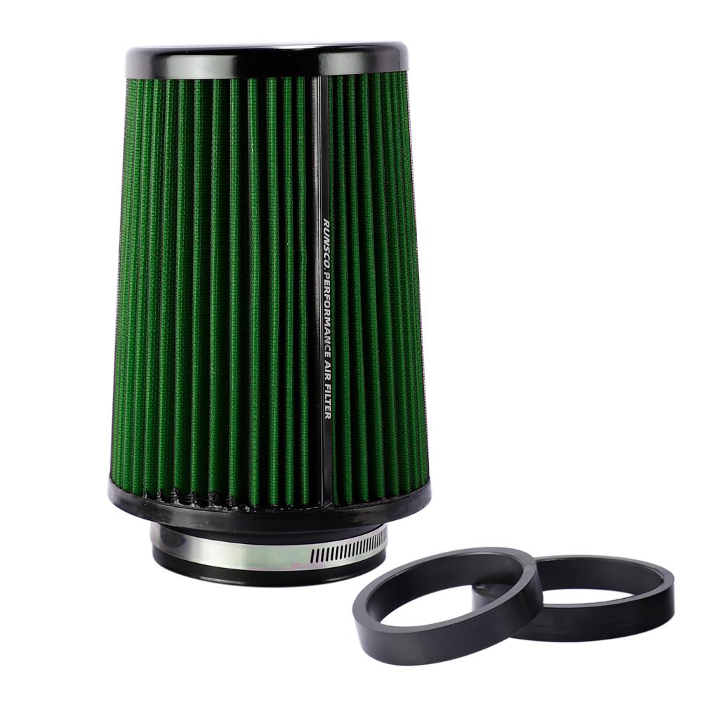 2.5inch 3inch 3.5inch High Flow Cold Cone Air Intake Filter Universal Car Air Filter Modification for Race Car 76MM/89MM/101MM
