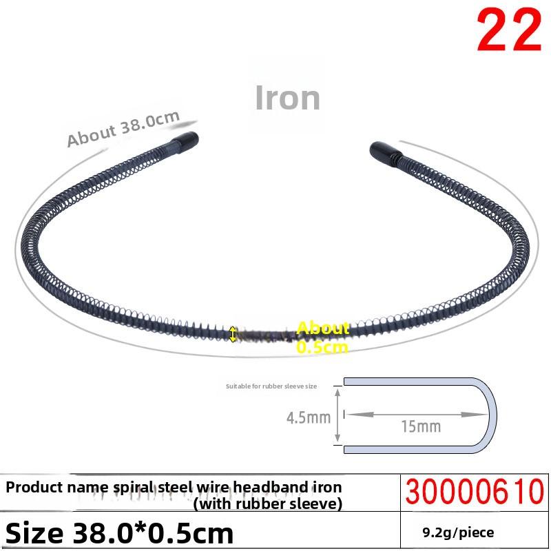 Men's and Women's Iron Hair Bands Headbands R Invisible Sports Back Hair Holes Wavy Hair Clips Magic Headwear