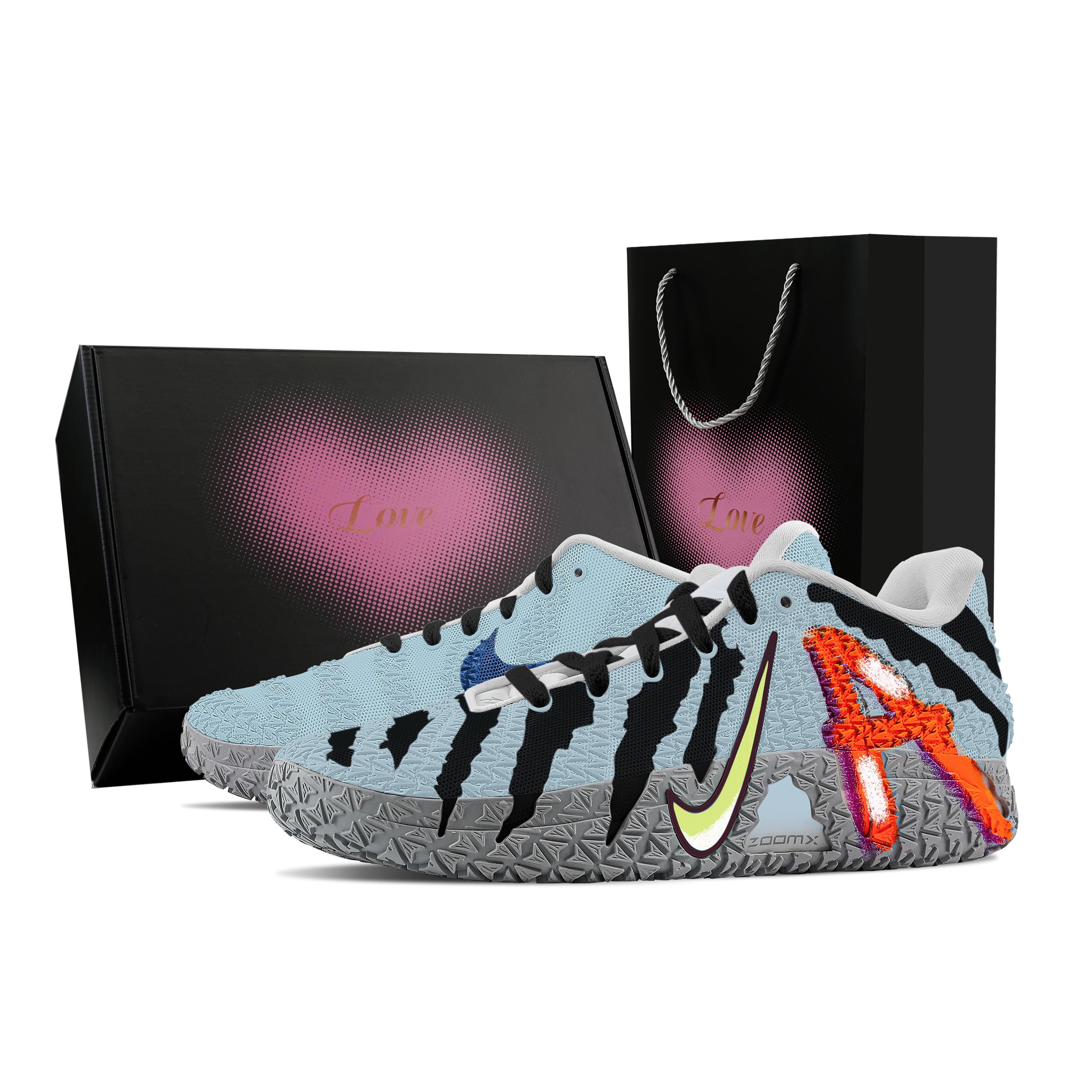 

Nike Ja Morant 3 Blue Elf, Heart Box Abrasion Resistant Low top Basketball Shoes Unisex Black Blue HF2794-100(Team773--) 44